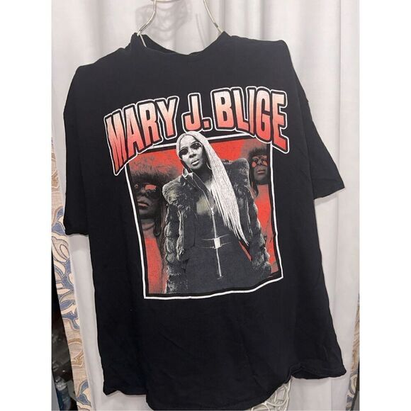 Nice Hot Topic Mary J Blige Black Graphic Short Sleeve Classic T-Shirt Size XXL - Picture 1 of 4